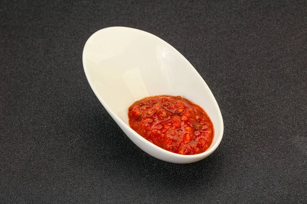 Pikantny Sos Pomidorowy Misce — Zdjęcie stockowe