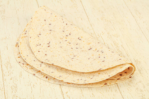 Mexican cuisine - Tortilla thick bread with cereal