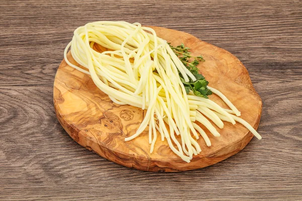 Chechil Spagetti Peyniri Sandviçi — Stok fotoğraf