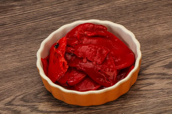 Grillad Röd Paprika Oljan — Stockfoto