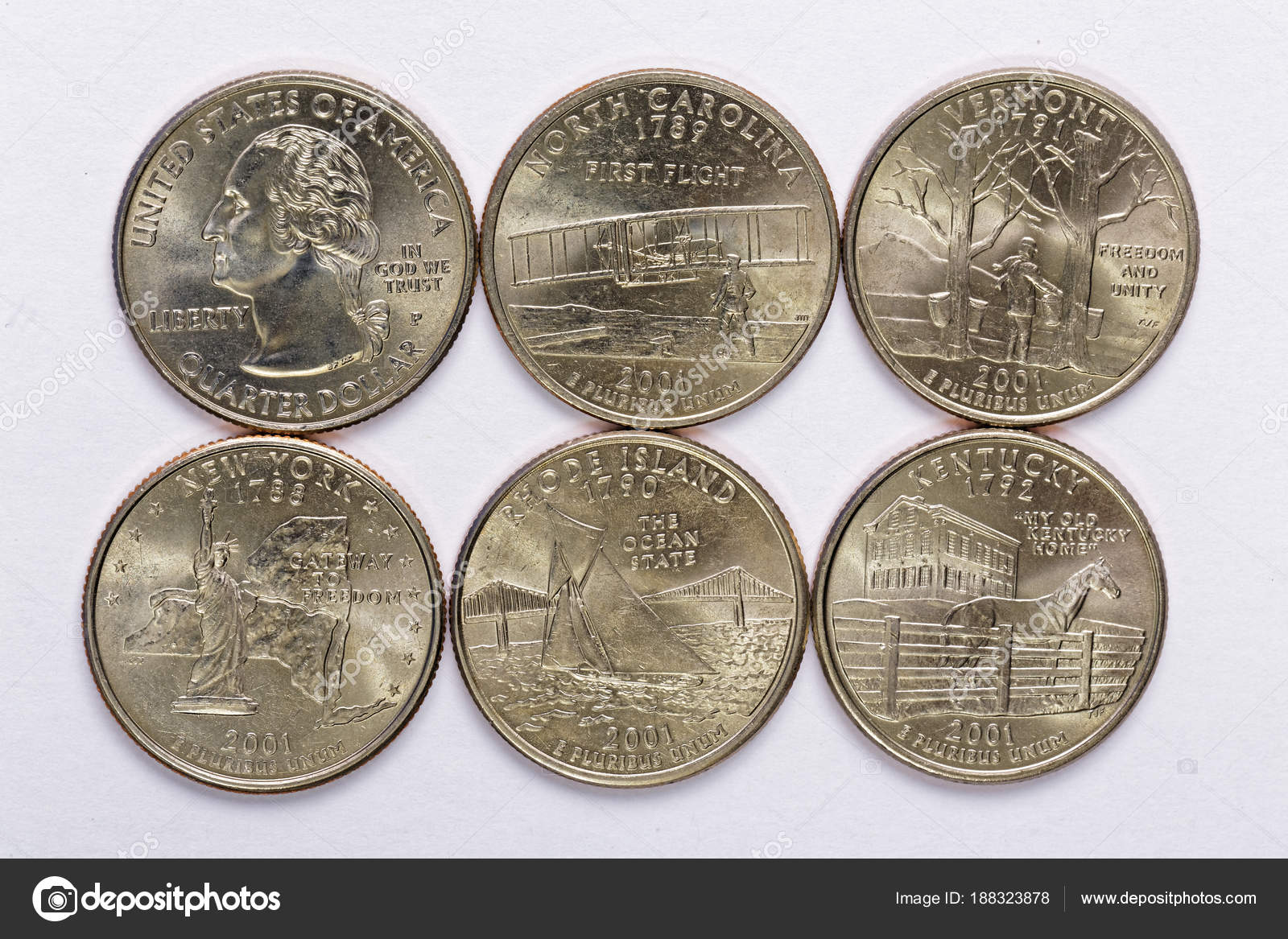 Images state quarters 2001 US State Quarters a complete set of 5