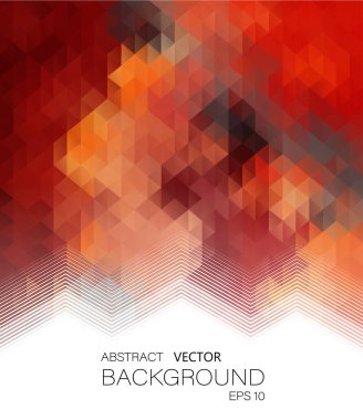 Vektör çizim. Soyut geometrik renkli arka plan