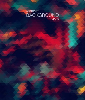 Soyut 2d geometrik arka plan. Vintage renk