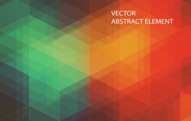 Sarı ve mavi üçgen şekiller ile mozaik arka plan