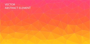 Turuncu üçgen arka plan. Geometrik şekiller arka plan.