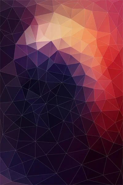 Ploché pozadí geometrických tvarů. Retro trojúhelník. Barevná mozaika. — Stockový vektor