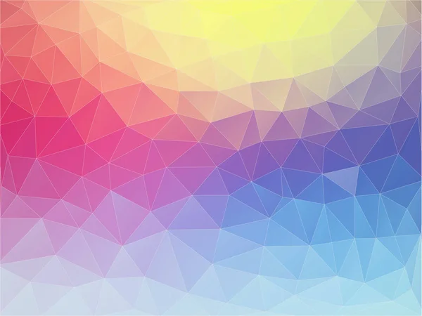 Textura triangular plana multicolor — Vetor de Stock