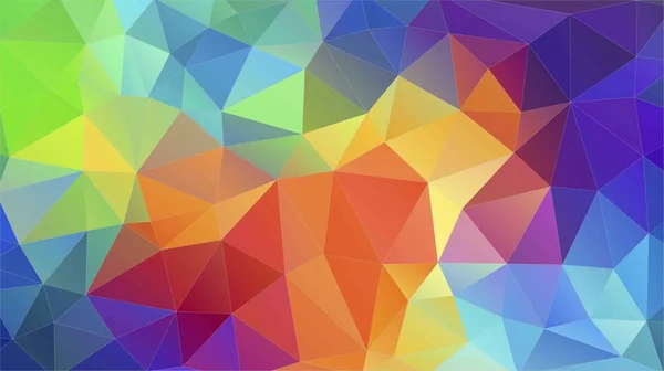 Platte driehoek multicolor geometrische driehoek behang — Stockvector