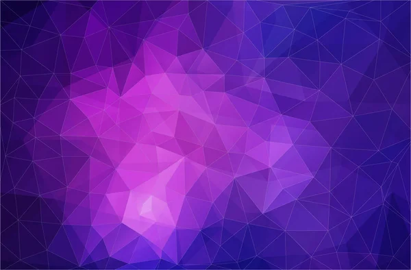 Flat violet triangle geometric wallpaper — Stock Vector