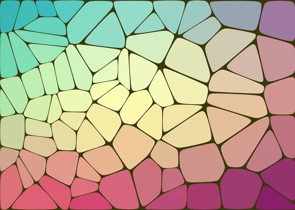 Abstrakte Komposition mit voronoi geometrischen Formen — Stockvektor