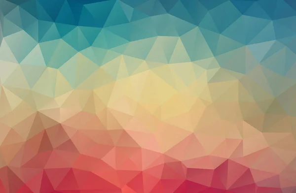 Fondo de pantalla de triángulo geométrico de color vintage — Vector de stock