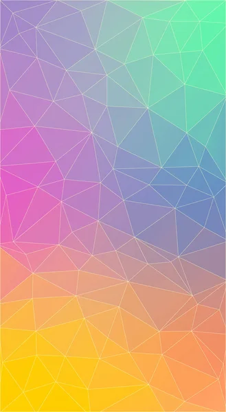 Vertical Flat fond polygonal pour smartphone . — Image vectorielle