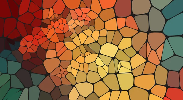 Fondo geométrico 2D abstracto voronoi colorido — Archivo Imágenes Vectoriales