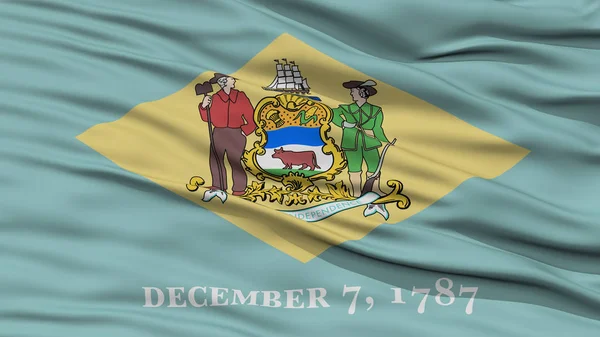 Closeup Delaware Flag, USA state
