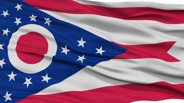 Closeup Ohio Flag, USA state