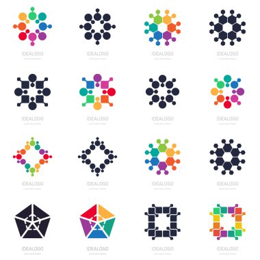 Soyut logolar kümesi