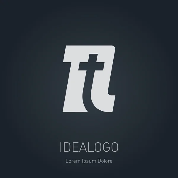 Logotype avec lettres N et T — Image vectorielle