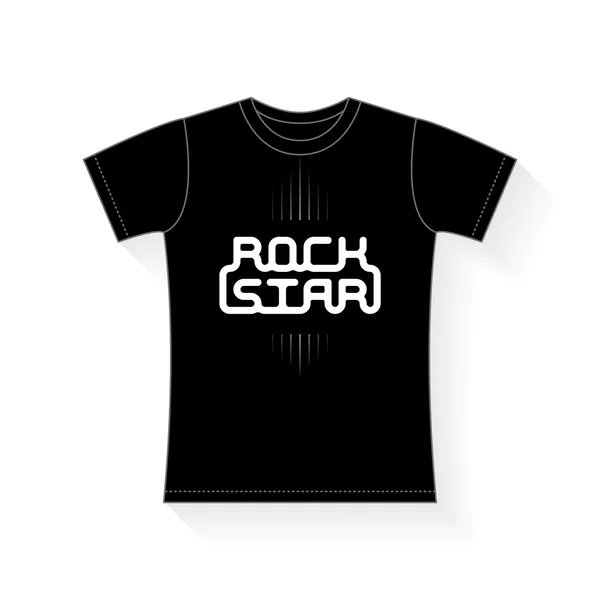 T 恤图案摇滚明星 — 图库矢量图片