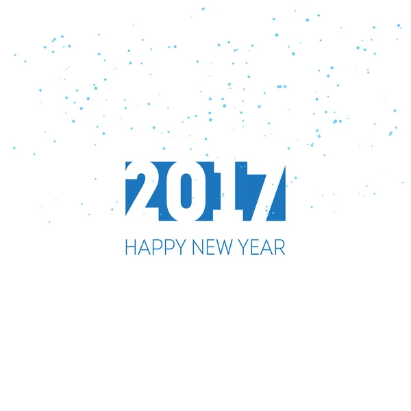 Felice anno nuovo 2017 — Vettoriale Stock