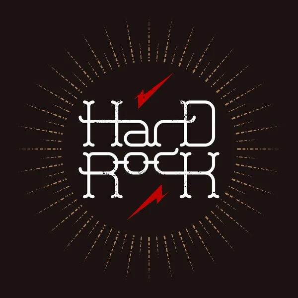 Distintivo de Hard Rock —  Vetores de Stock