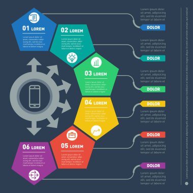 Icons set ile raporunun bölümü