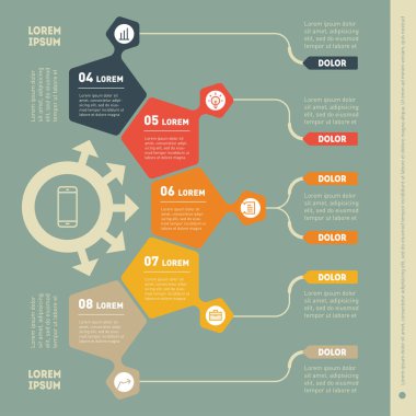 Icons set ile raporunun bölümü