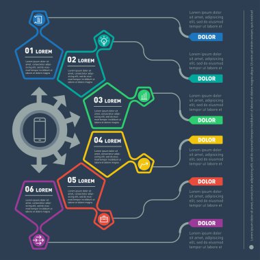 Icons set ile raporunun bölümü