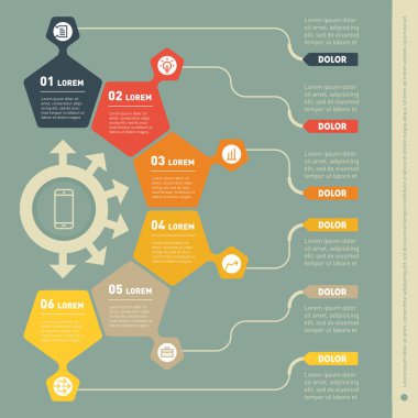 Icons set ile raporunun bölümü