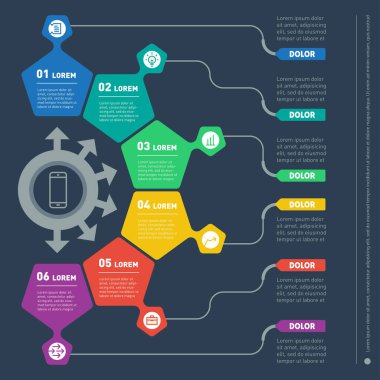 Icons set ile raporunun bölümü