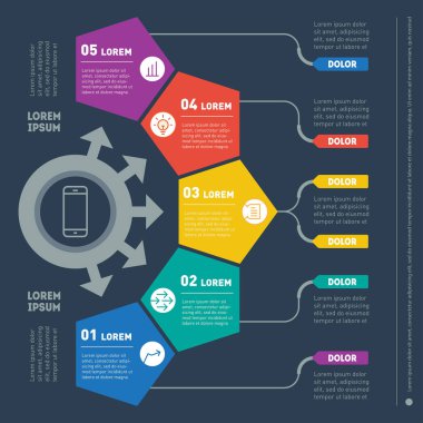 Icons set ile raporunun bölümü