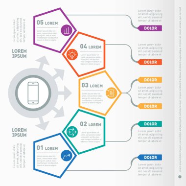 Icons set ile raporunun bölümü