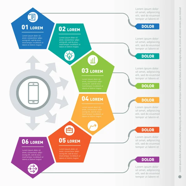 Parte del informe con iconos establecidos — Vector de stock