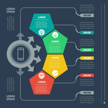 Icons set ile raporunun bölümü