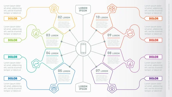 Web Template of a chart, diagram or presentation