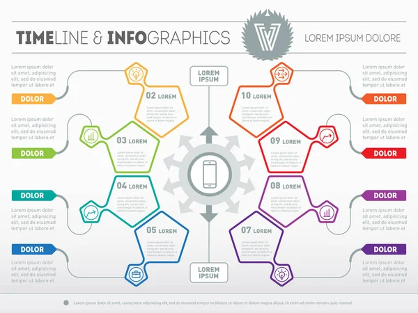 Web 模板的图表，图表或演示文稿 — 图库矢量图片