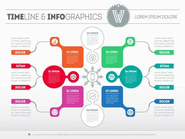 Technologie ou processus éducatif — Image vectorielle