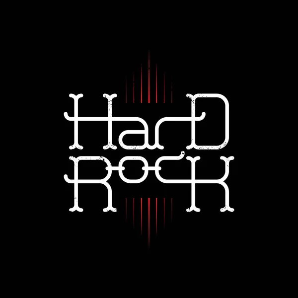 Hard Rock iscrizione originale — Vettoriale Stock