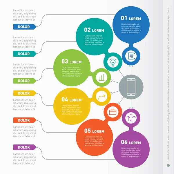 Biznesu infografiki osi czasu — Wektor stockowy