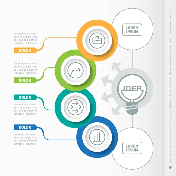 Biznesu infografiki osi czasu — Wektor stockowy