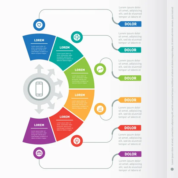 Zakelijke tijdlijn infographics — Stockvector