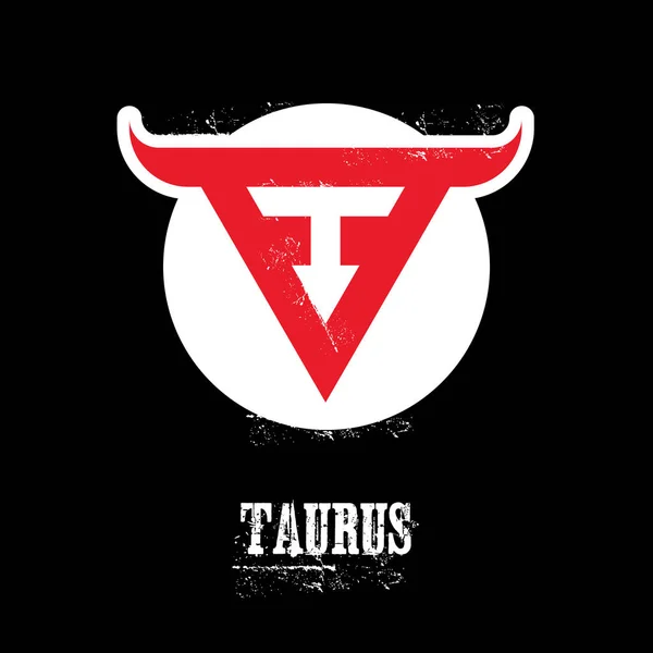 Modèle de logo taureau — Image vectorielle