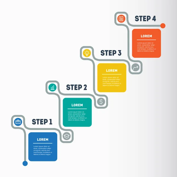 Sieci Web szablonu informacje wykresu, diagramu — Wektor stockowy