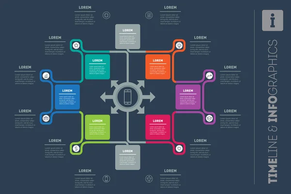 Web Template of a info chart, diagram