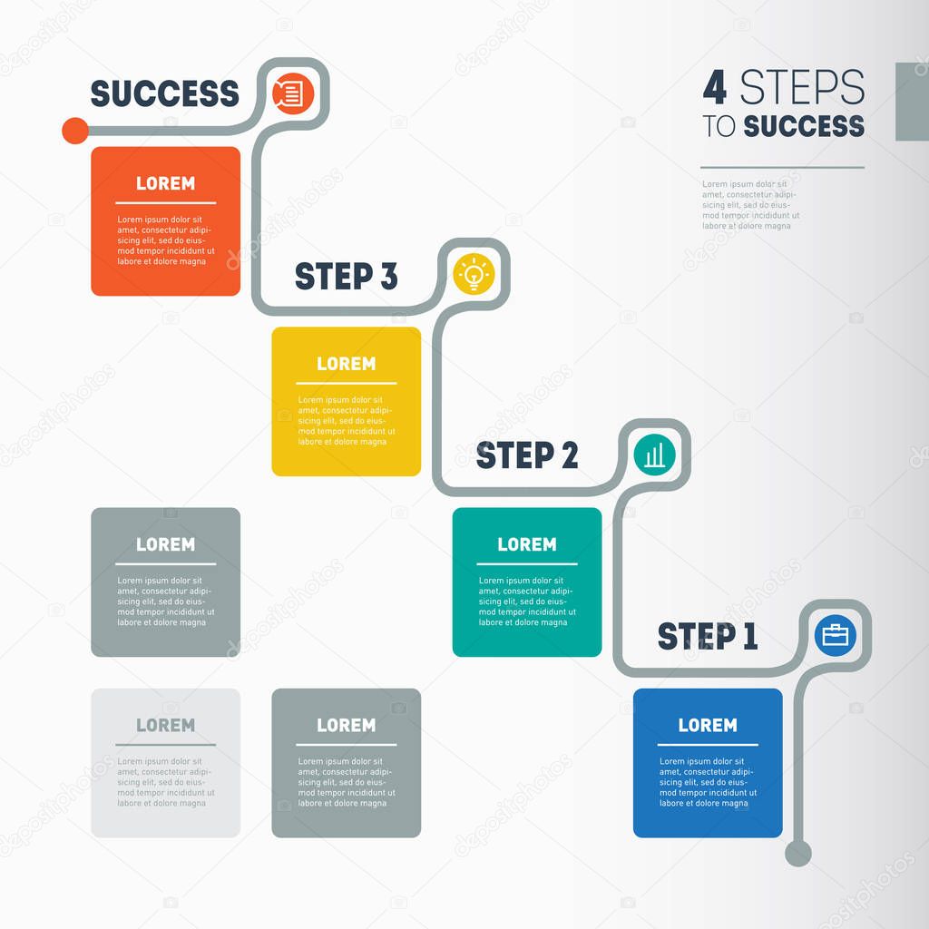 Web Template of a info chart, diagram