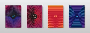 Geometrik yarı tonlu degradeleri kapakları tasarımı için