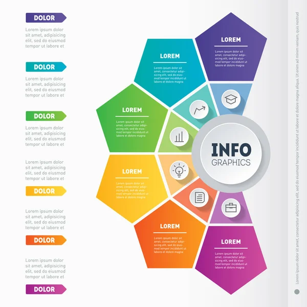 Infografía de negocios con opciones . — Archivo Imágenes Vectoriales