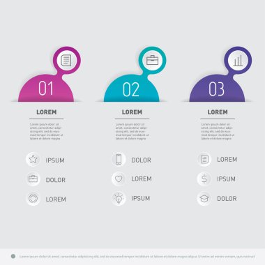 İş Infographic seçenekleri ile.