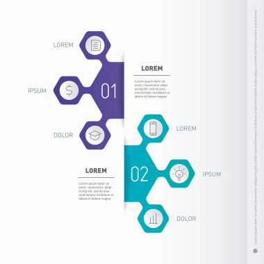 İş Infographic seçenekleri ile.