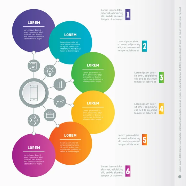 비즈니스 infographic 옵션. — 스톡 벡터