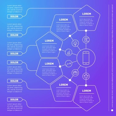 Web şablon Infographic /